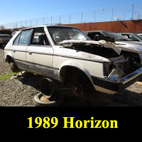 Junkyard 1989 Plymouth Horizon