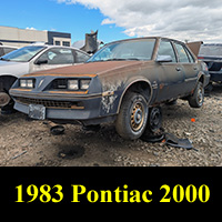Junkyard 1983 Pontiac 2000