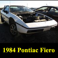 Junkyard 1984 Pontiac Fiero 2M4