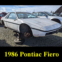 Junkyard 1986 Pontiac Fiero