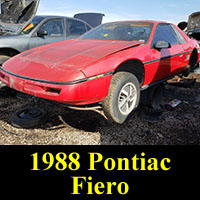 Junkyard 1988 Pontiac Fiero