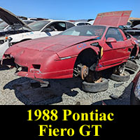 Junkyard 1988 Pontiac Fiero GT