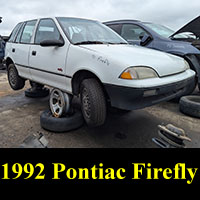 Junkyard 1992 Pontiac Firefly