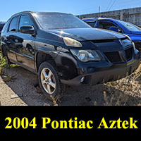 2004 Pontiac Aztek in junkyard