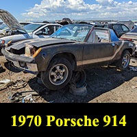 1970 Porsche 914 in junkyard
