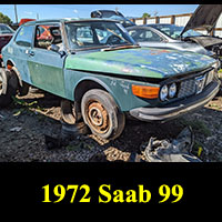 1972 Saab 99 in junkyard