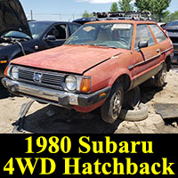 Junkyard 1980 Subaru 4WD hatchback