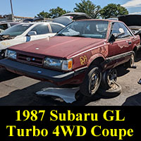 Junkyard 1986 Subaru GL 4WD coupe