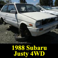 Junkyard 1988 Subaru Justy 4WD RS