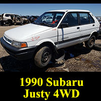 Junkyard 1990 Subaru Justy 4WD
