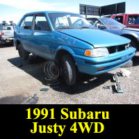 Junkyard 1991 Subaru Justy 4WD