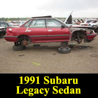 Junkyard 1991 Subaru Legacy L Sedan