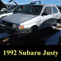 Junkyard 1992 Subaru Justy