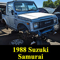 1988 Suzuki Samurai in junkyard