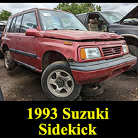 1993 Suzuki Sidekick in junkyard