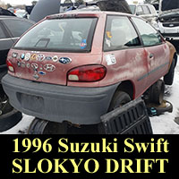 1996 Suzuki Swift in junkyard