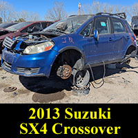 Junkyard 2013 Suzuki SX4 Crossover