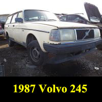 Junkyard 1987 Volvo 240 Volvo Station Wagon