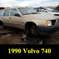 Junkyard 1990 Volvo 740 Station Wagon