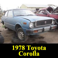 Junkyard 1978 Toyota Corolla
