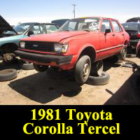 Junkyard 1981 Toyota Tercel