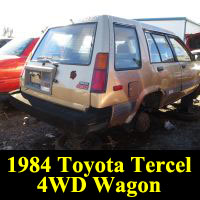 Junkyard 1984 Toyota Tercel 4WD wagon