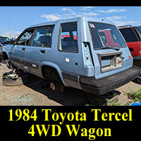 1984 Toyota Tercel 4WD wagon in Junkyard