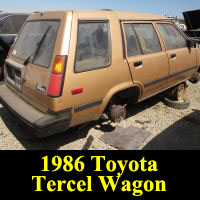 Junkyard 1986 Toyota Tercel Wagon