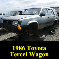 Junkyard 1986 Toyota Tercel Wagon