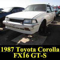 Junkyard 1987 Toyota Corolla FX16 GT-S