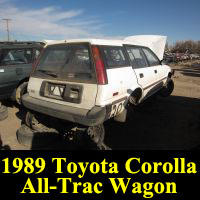 Junkyard 1989 Toyota Corolla All-Trac Wagon