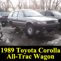 Junkyard 1989 Toyota Corolla All-Trac Wagon