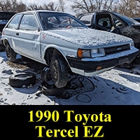 Junked 1990 Toyota Tercel EZ