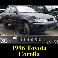 Junkyard 1996 Toyota Corolla