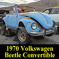 Junkyard 1970 VW Beetle convertible