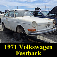 Junkyard 1971 Volkswagen Type 3 Fastback