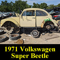 Junked 1971 Volkswagen Super Beetle