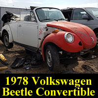 Junkyard 1978 Volkswagen Beetle Convertible