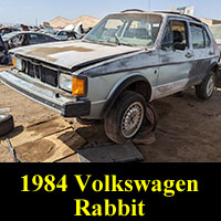 Junked 1984 VW Rabbit