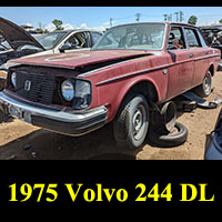 1975 Volvo 244 in junkyard