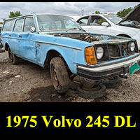 1975 Volvo 245 in junkyard