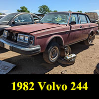 1982 Volvo 244 in junkyard