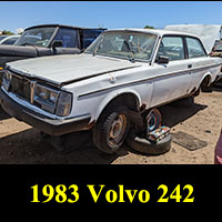 1983 Volvo 242 in junkyard