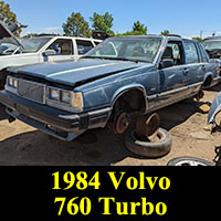 1984 Volvo 760 Turbo in junkyard