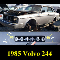 Junked 1985 Volvo 240