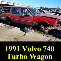 Junkyard 1991 Volvo 740 Turbo Station Wagon