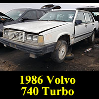 Junkyard 1986 Volvo 740 Turbo